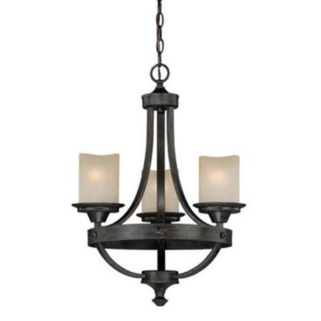 PERFECTTWINKLE Halifax 3L Chandelier - Aged Walnut PE141935